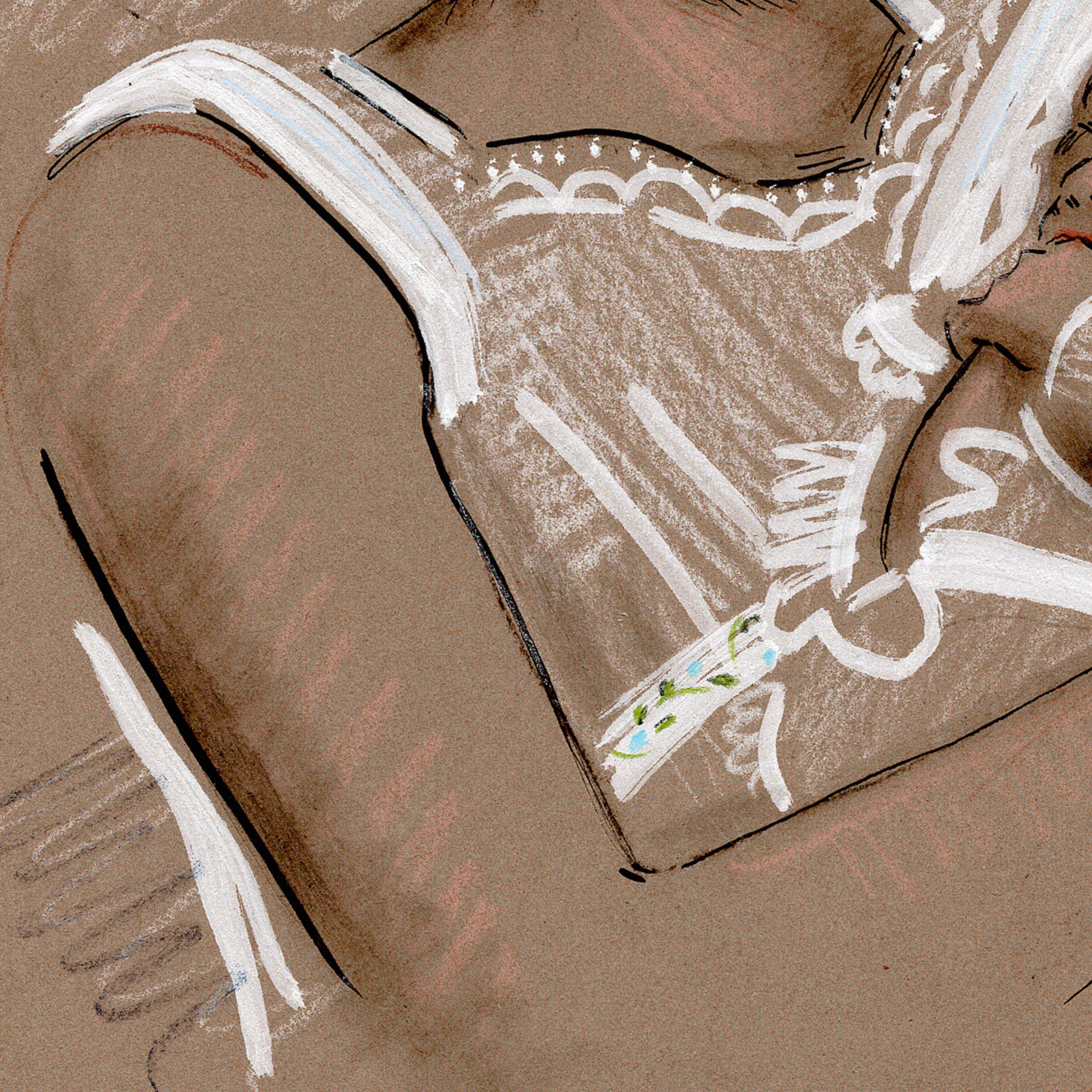 Catherine Deneuve Drawing, Fine Art Gift for Mother's Day