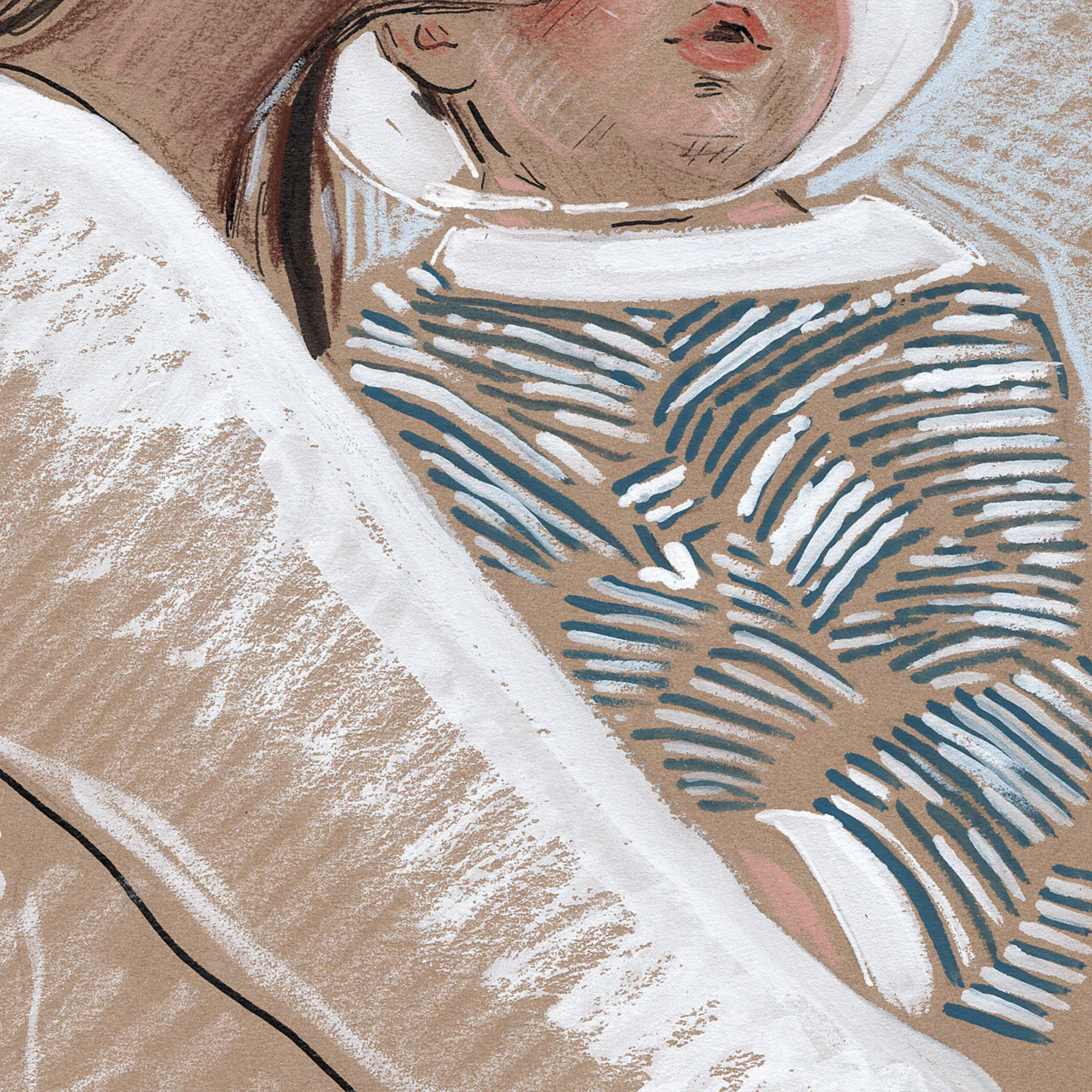 Jane Birkin Drawing, Fine Art Gift for Mother's Day