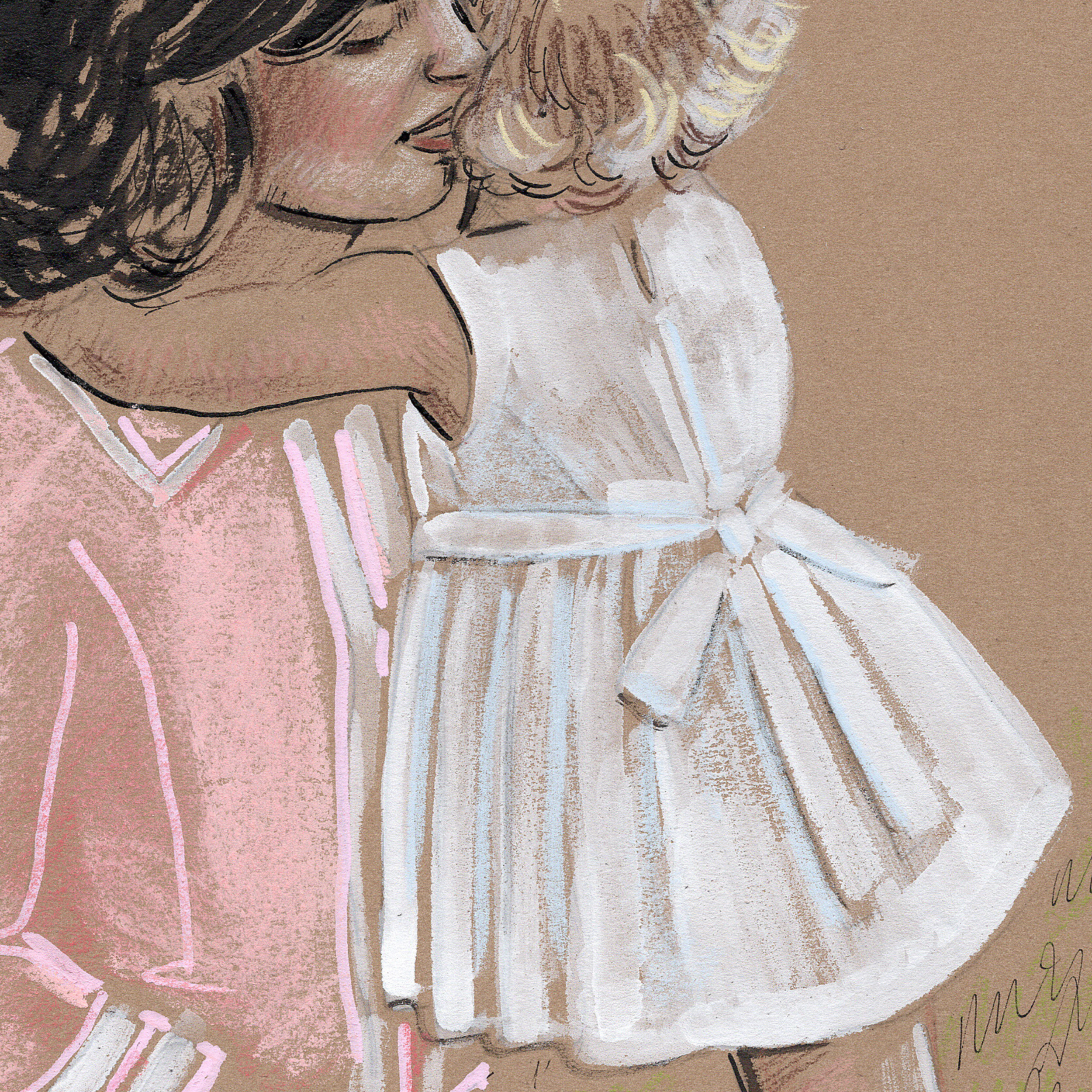 Jackie Onassis Kennedy Drawing, Fine Art Gift for Mother's Day