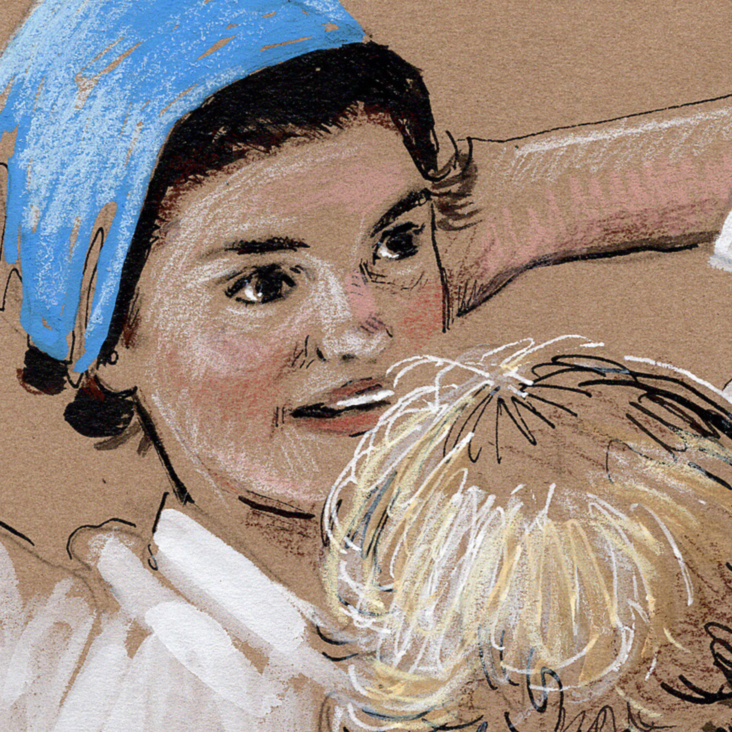 Jackie Onassis Kennedy Drawing, Fine Art Gift for Mother's Day