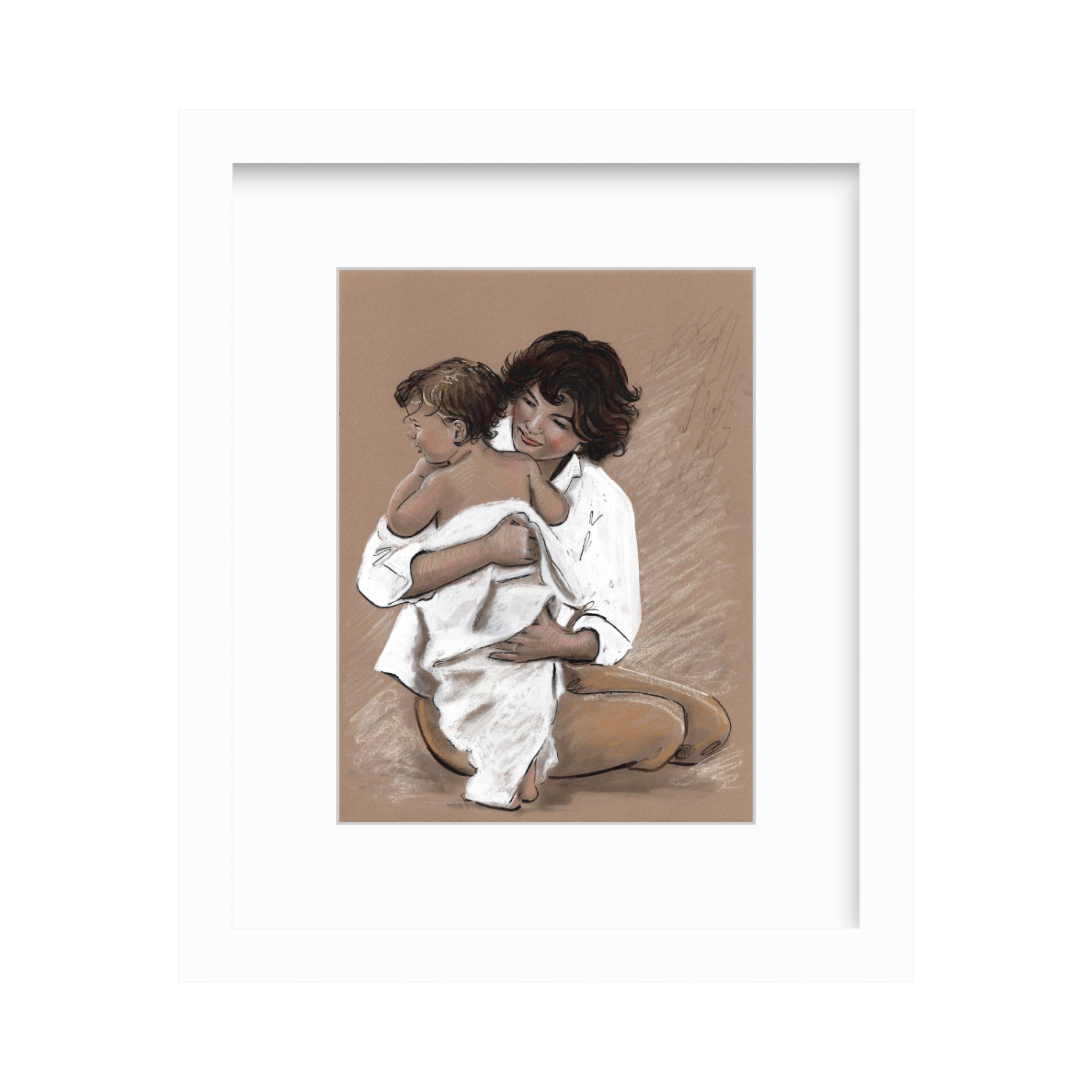 Jackie Onassis Kennedy Drawing, Fine Art Gift for Mother's Day