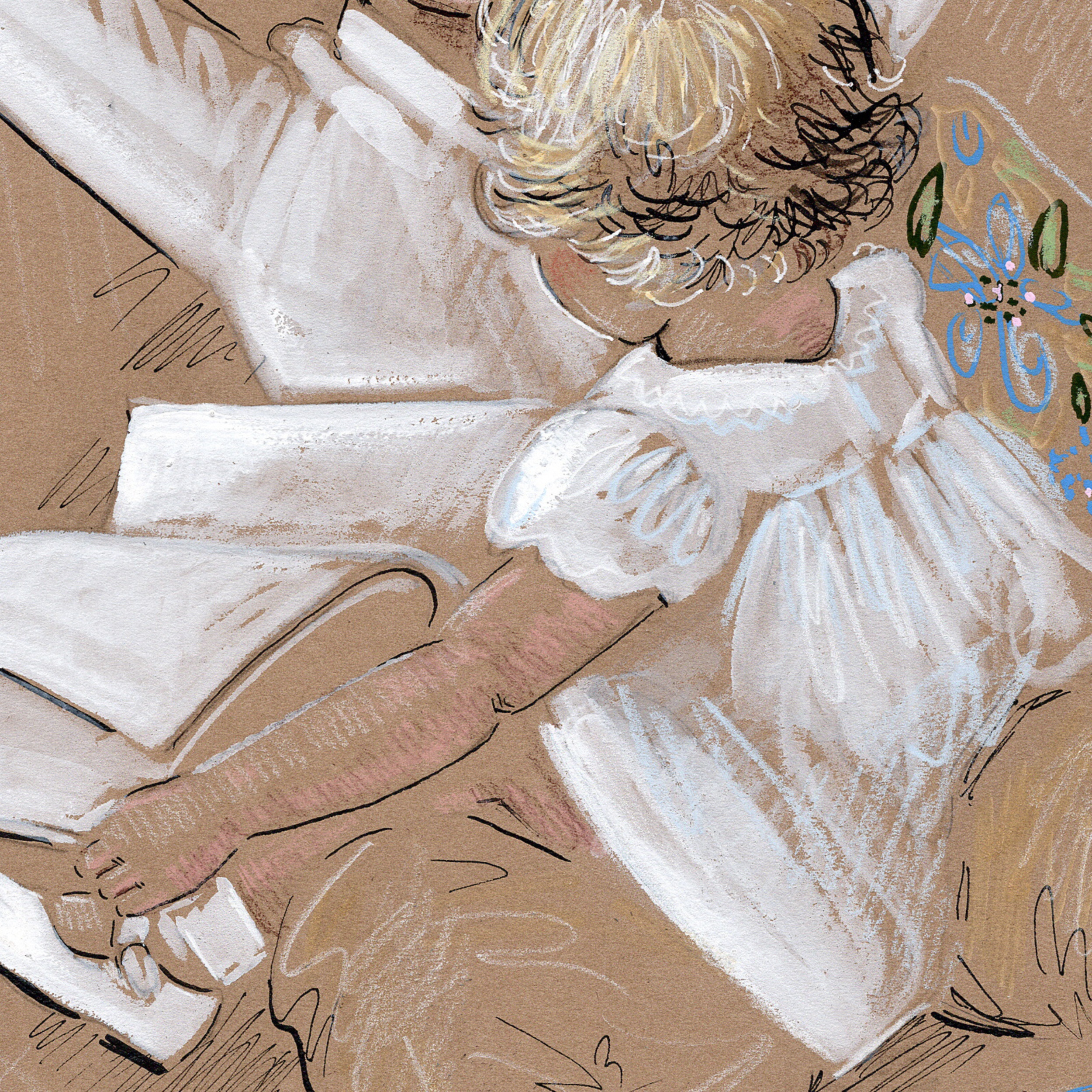 Jackie Onassis Kennedy Drawing, Fine Art Gift for Mother's Day