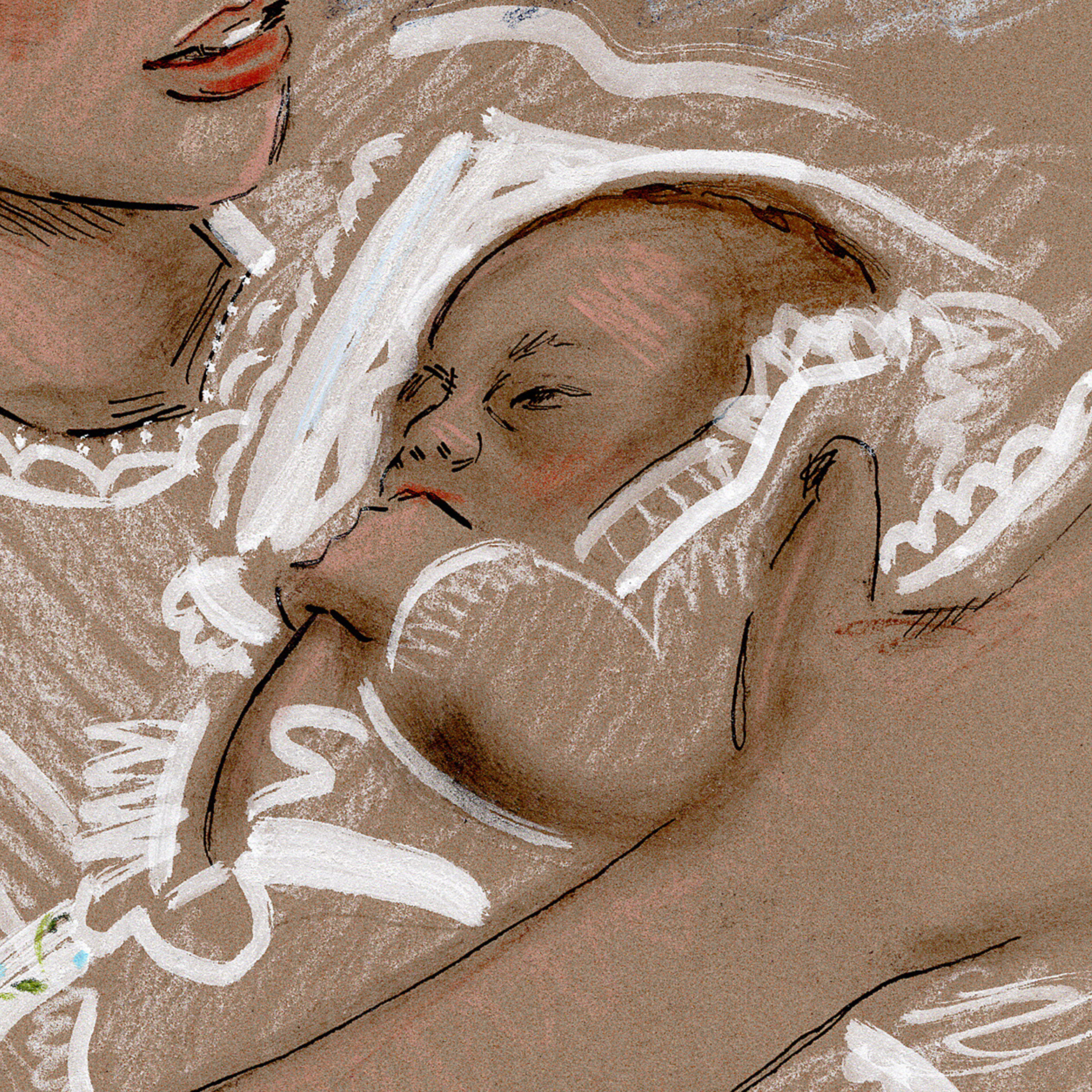 Catherine Deneuve Drawing, Fine Art Gift for Mother's Day