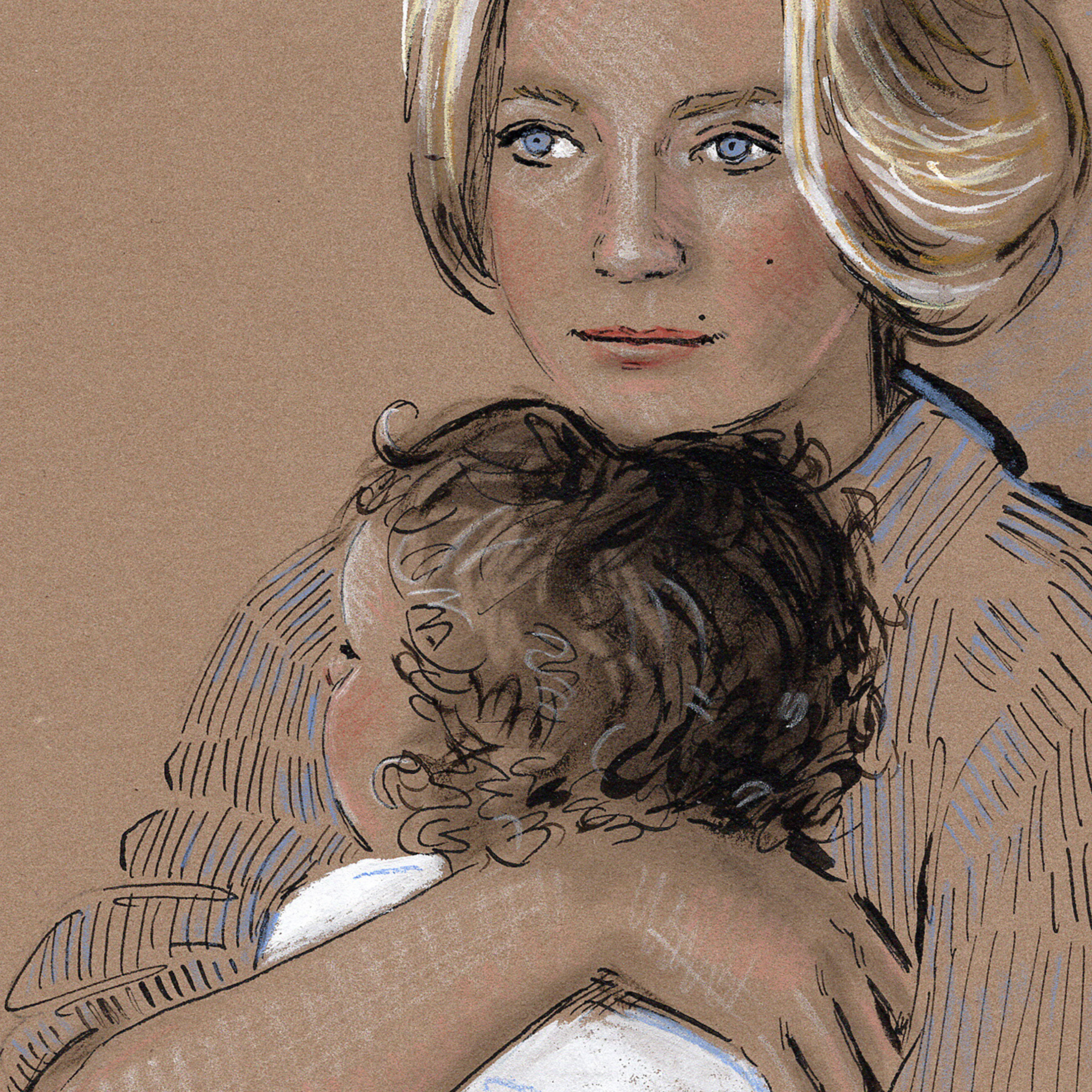 Goldie Hawn Drawing, Fine Art Gift for Mother's Day