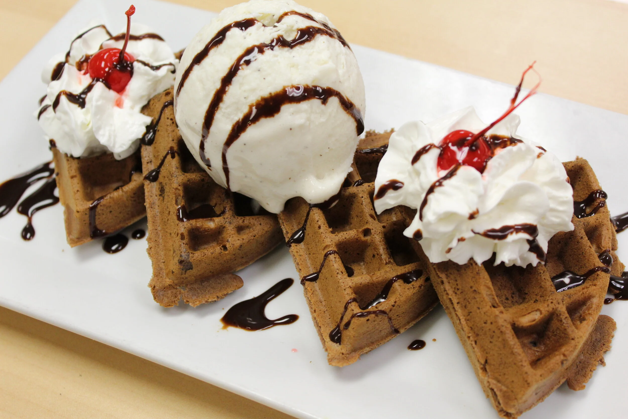 Fudge Brownie Waffle  *Chef's Specials*