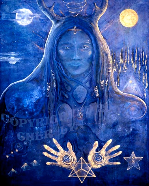 Blue Oracle Woman