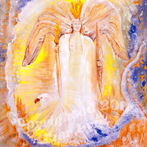 Archangel Michael's Fire of Transformation Giclee