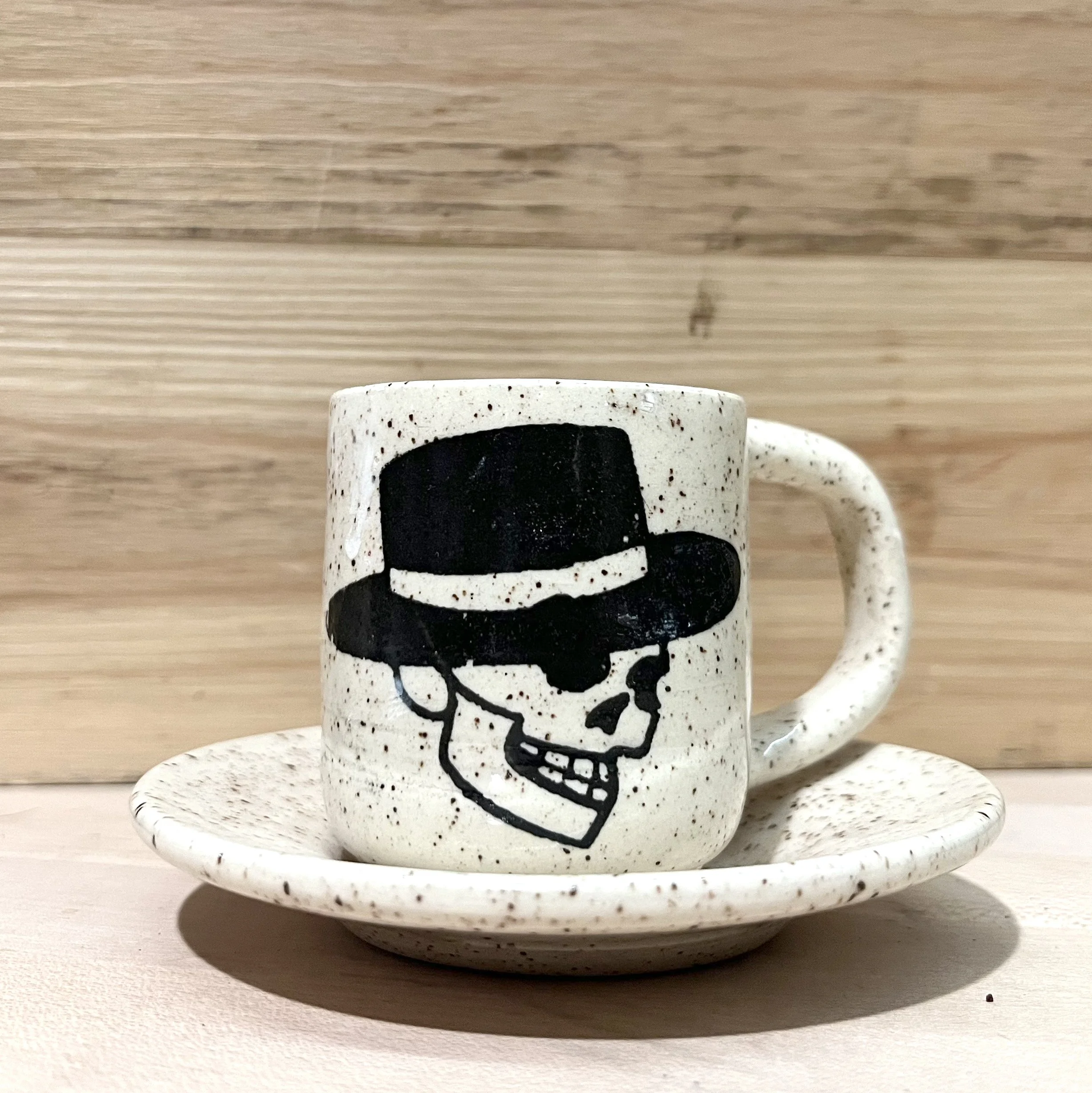 Hand Made Espresso Cup and Saucer