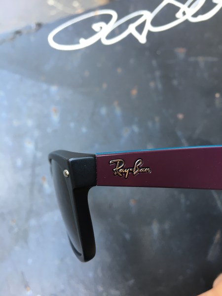 Ray Bans Side View - The Kissters