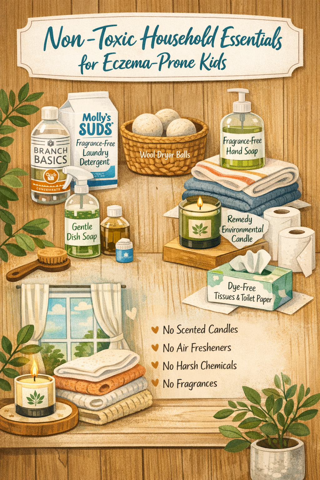 Non Toxic Household Essentials for Babies with Eczema