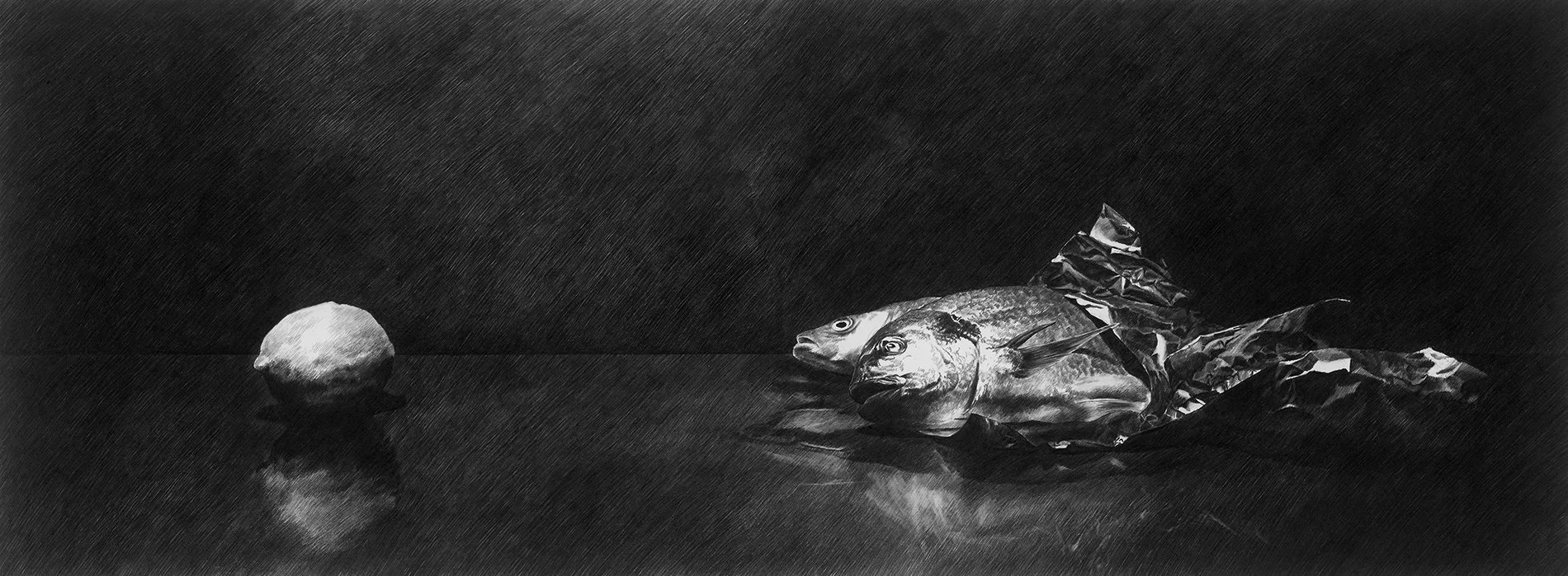Old Friends, graphite 0.3-0.7 on paper, 59,5mm x 220mm, 2023 - original drawing available for: 163.000 HUF; fine art print for: 98.000 HUF (Copy)