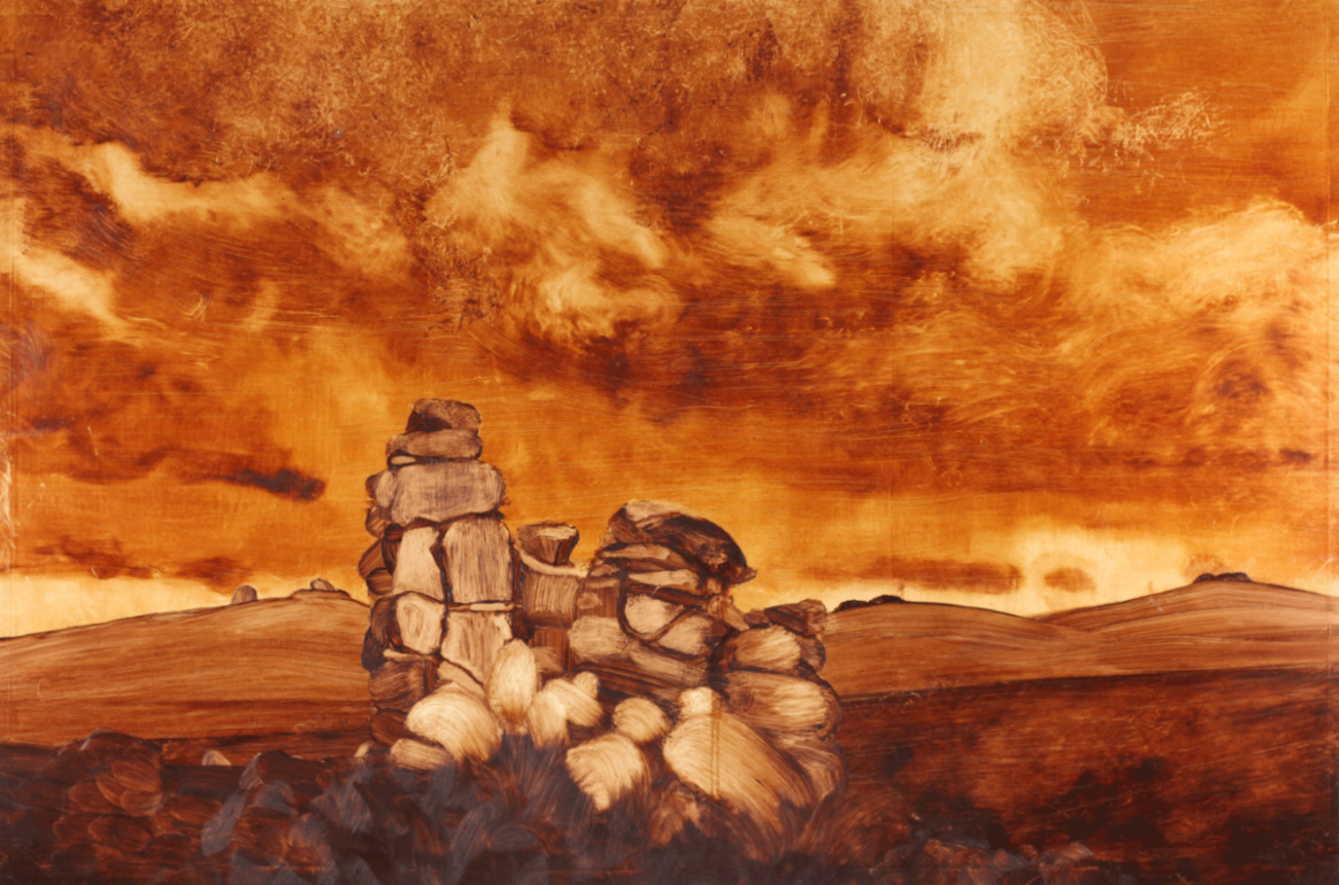Landscape Painting : Hound Tor, II.
