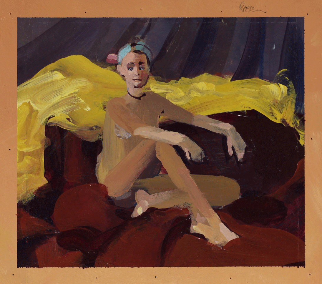 Figure Painting : Seated Nude 'Rosie'