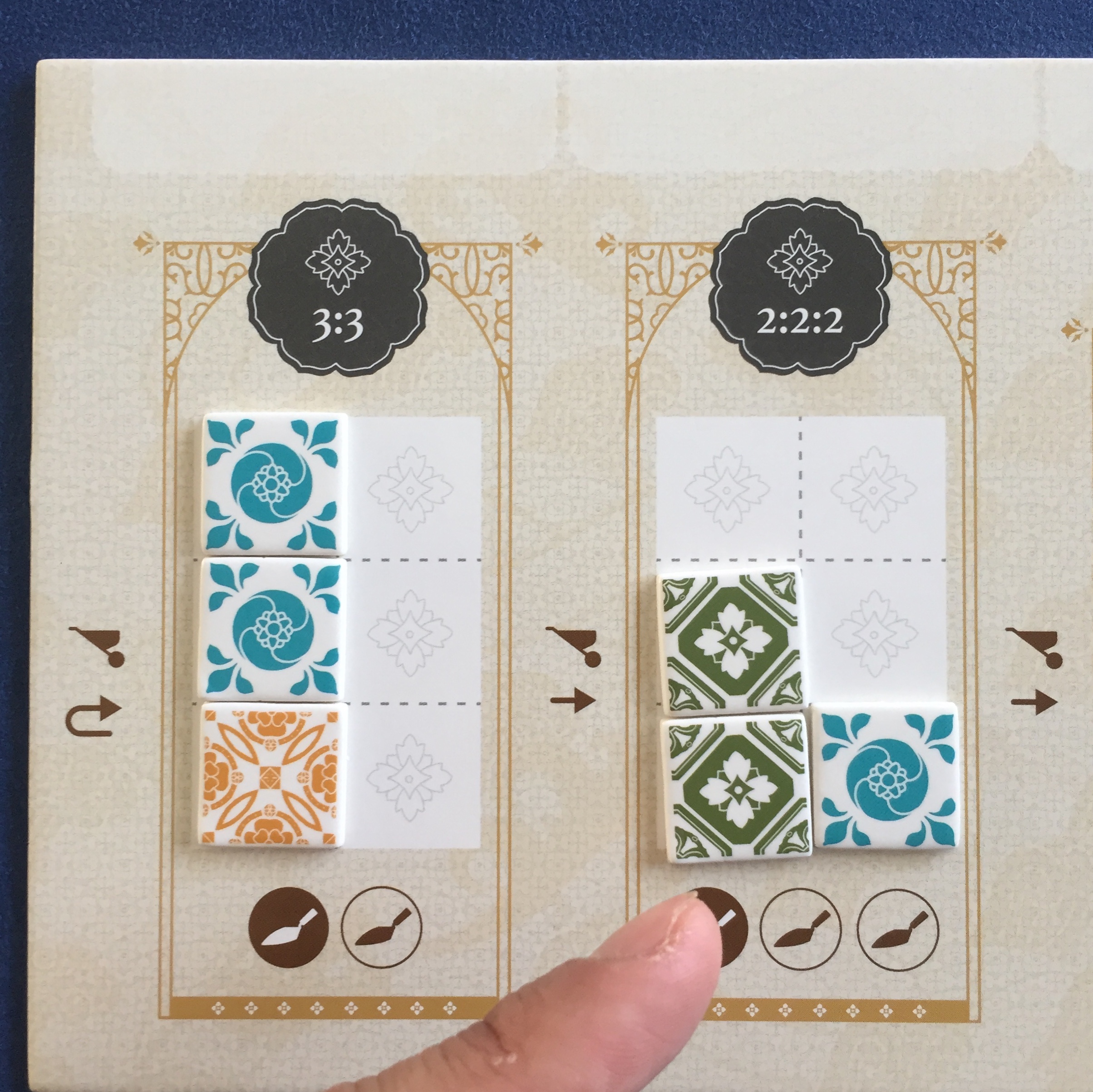 A3. Place all the recently acquired tiles in any ONE workshop. Let’s choose the 2nd workshop.