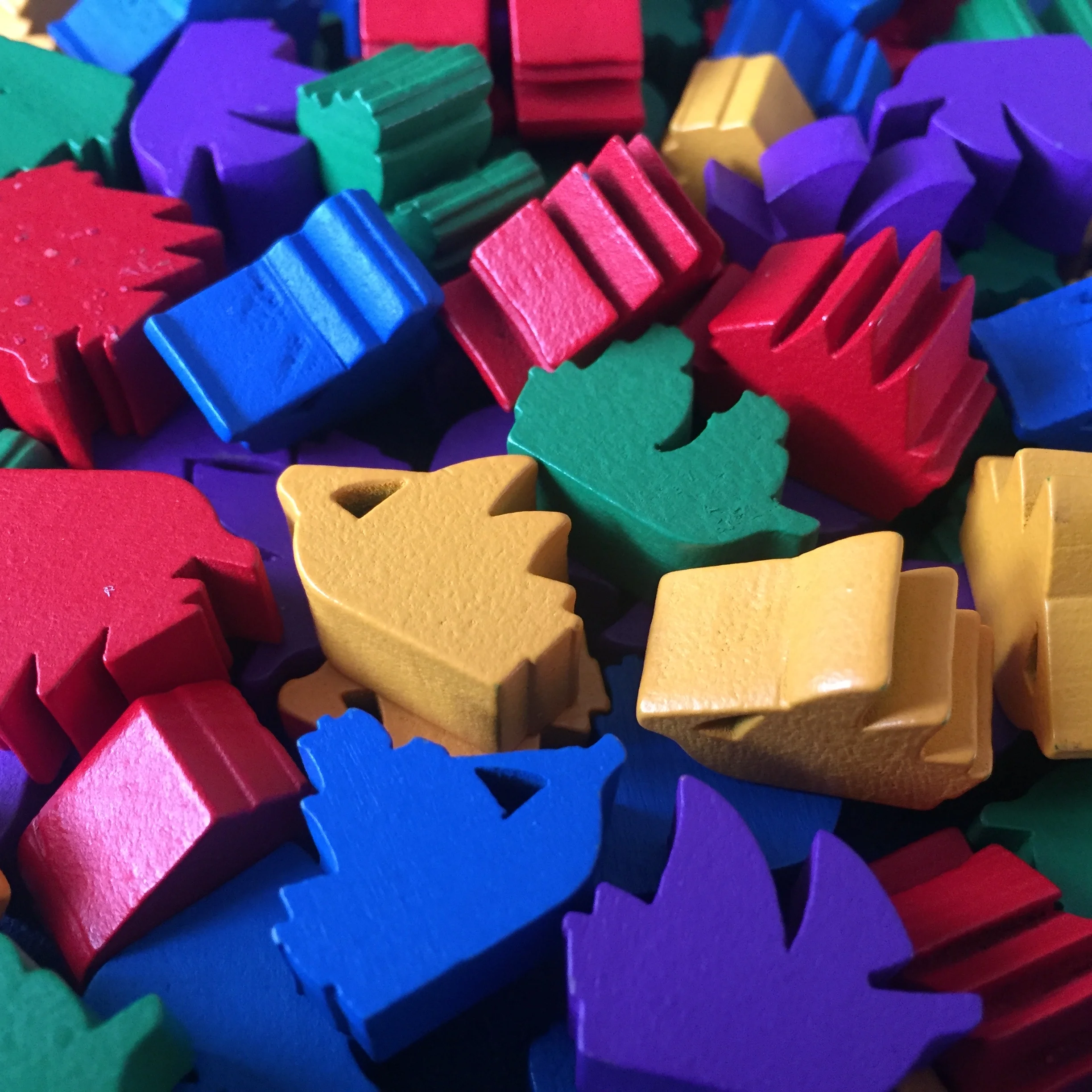 72 unique ship tokens + 18 purple ships with the 5th player expansion