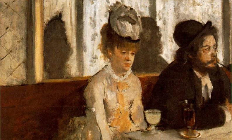 cropped from Degas’ “L’absinthe”