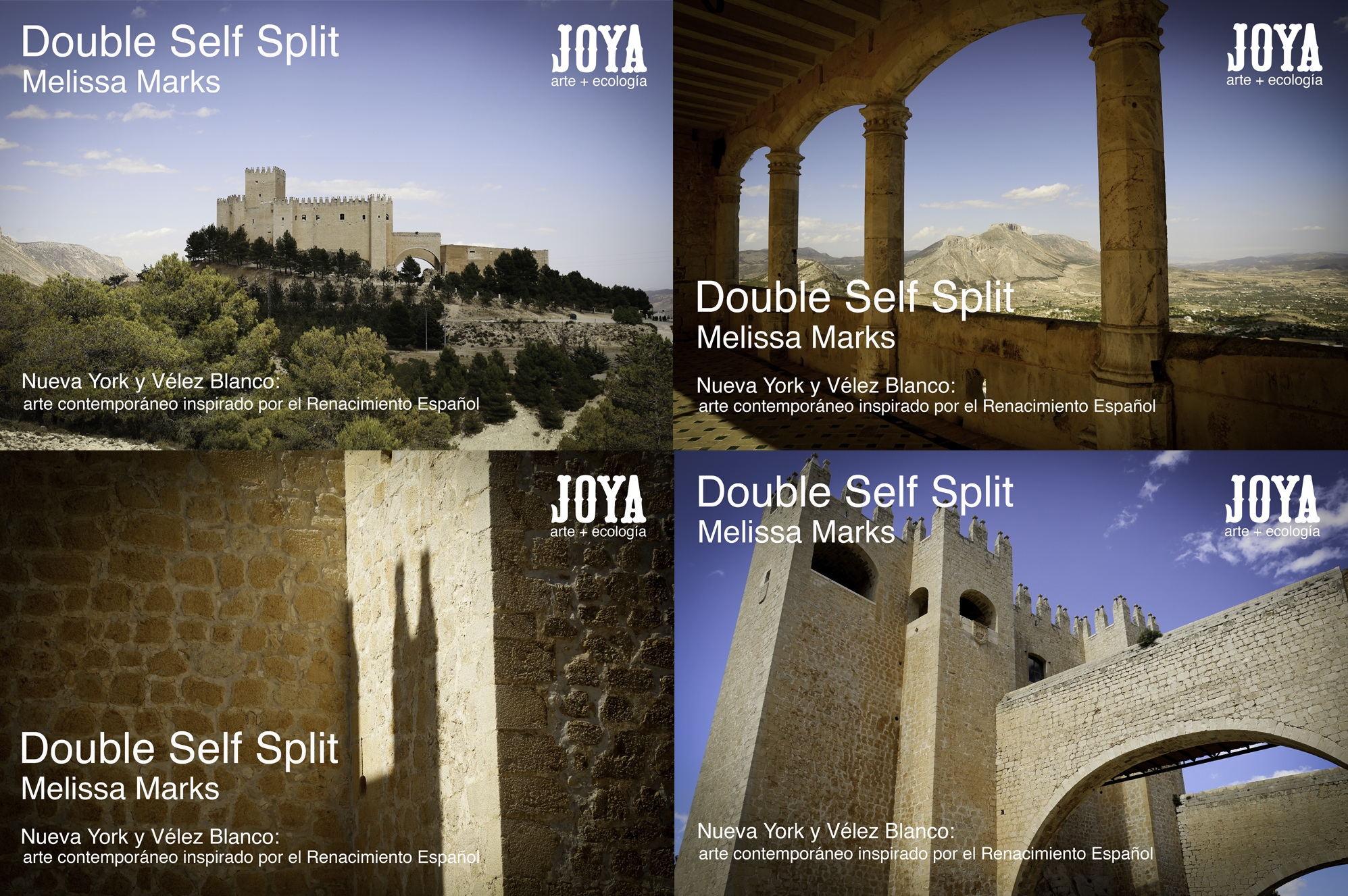 Joya: arte + ecología publicity for Double Self Split...