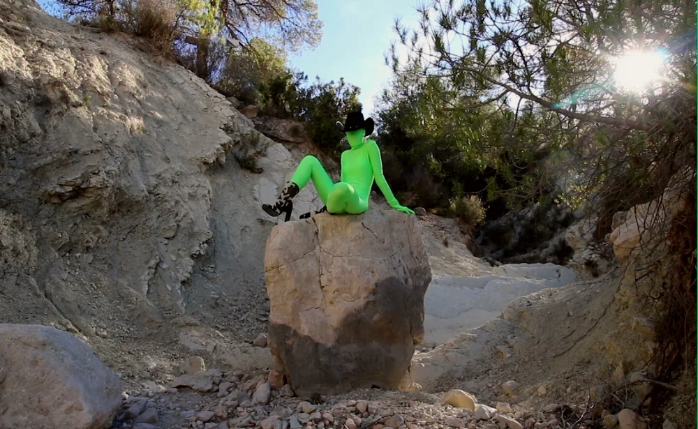 still image from video work in progress at Joya: AiR by Liadain Evans.