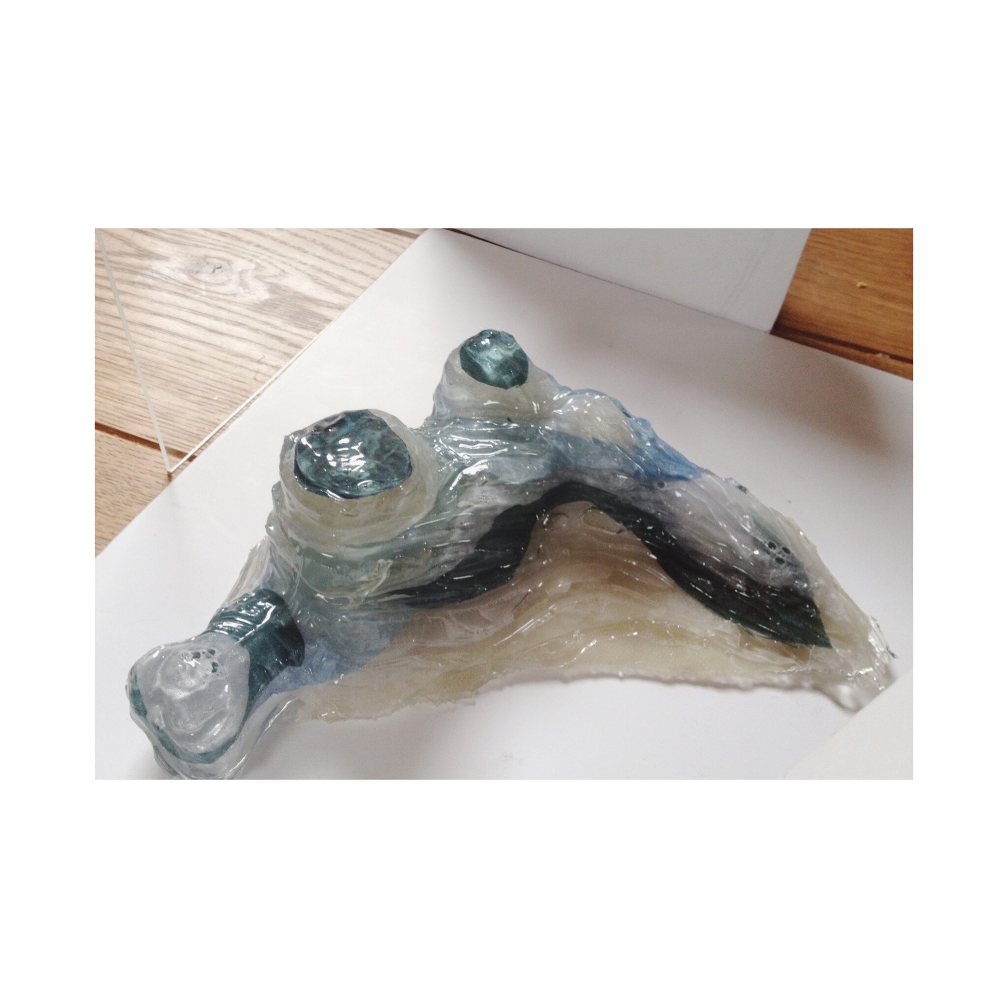 First sculpture made of Future Geology (2010)