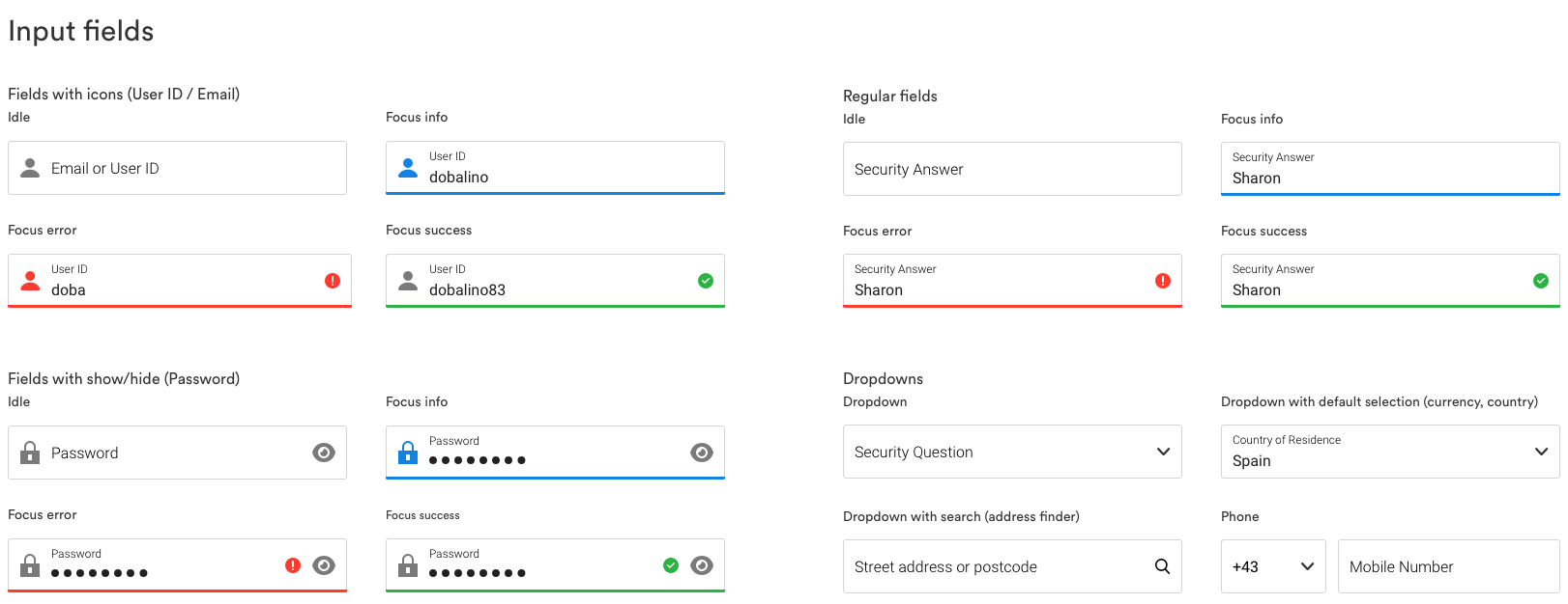 Input fields common to every brand (from the generic library)