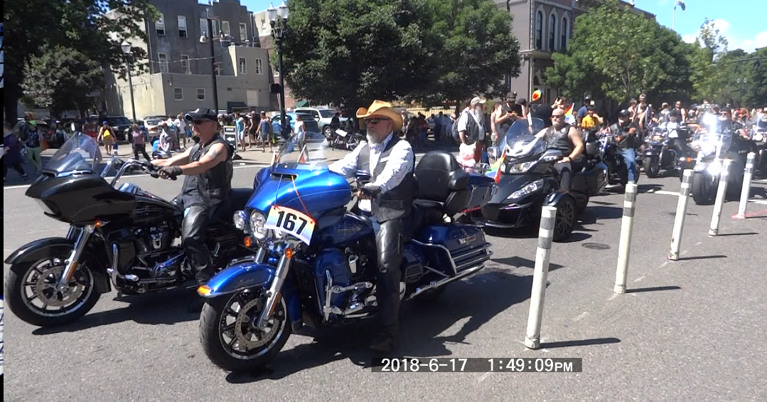 BRMC riders in 2018 Portland Pride Parade