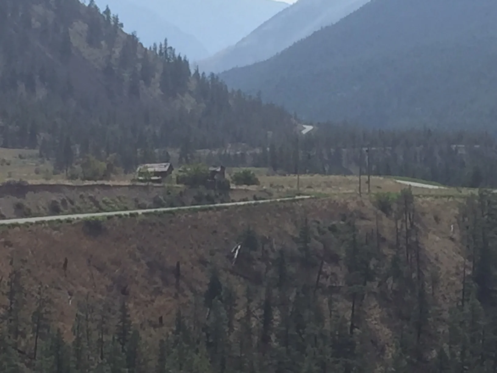 An old homestead along the Bridge River.