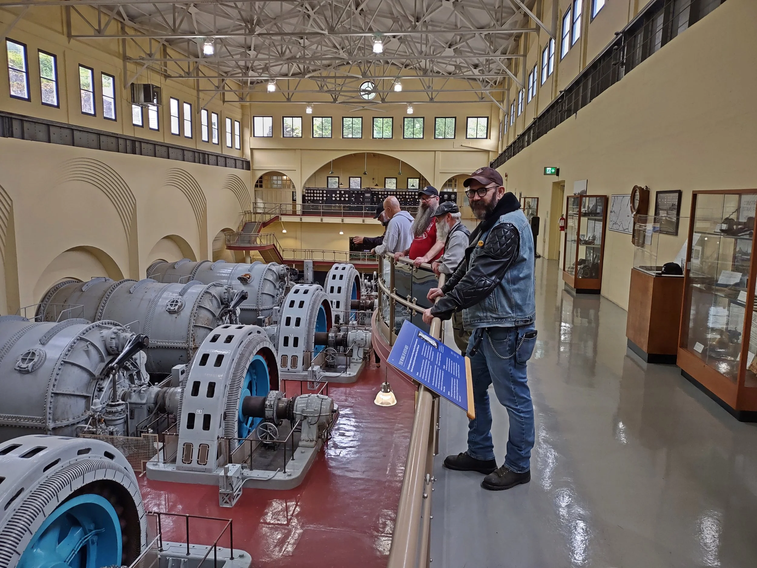 BRMC Aug2025 - Stave Lake Powerhouse tour - DaleC PeterM RonS DarrylH AndyH.jpg