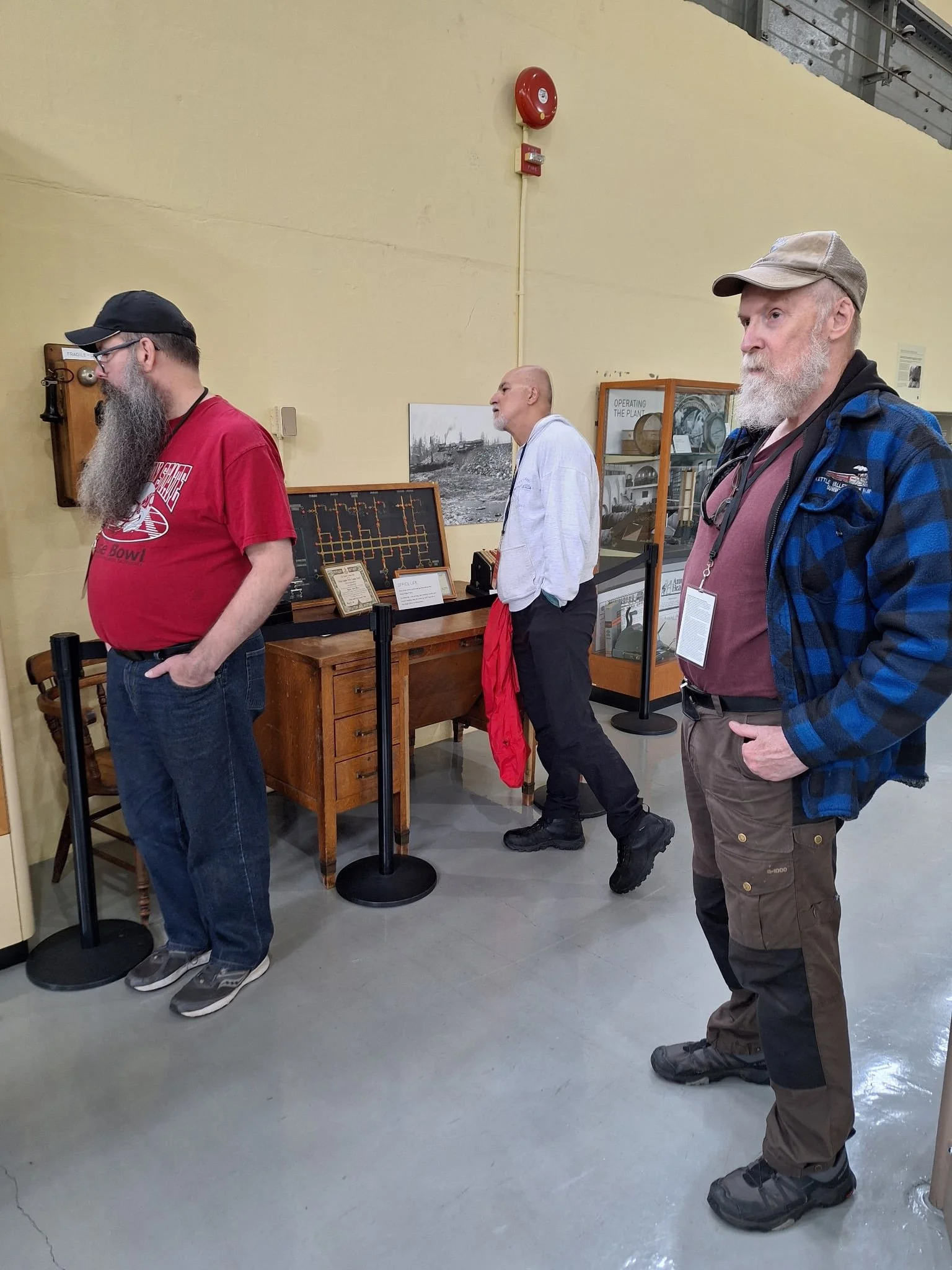 BRMC Aug2025 - Stave Lake Powerhouse Tour - RonS PeterM IainM.jpg