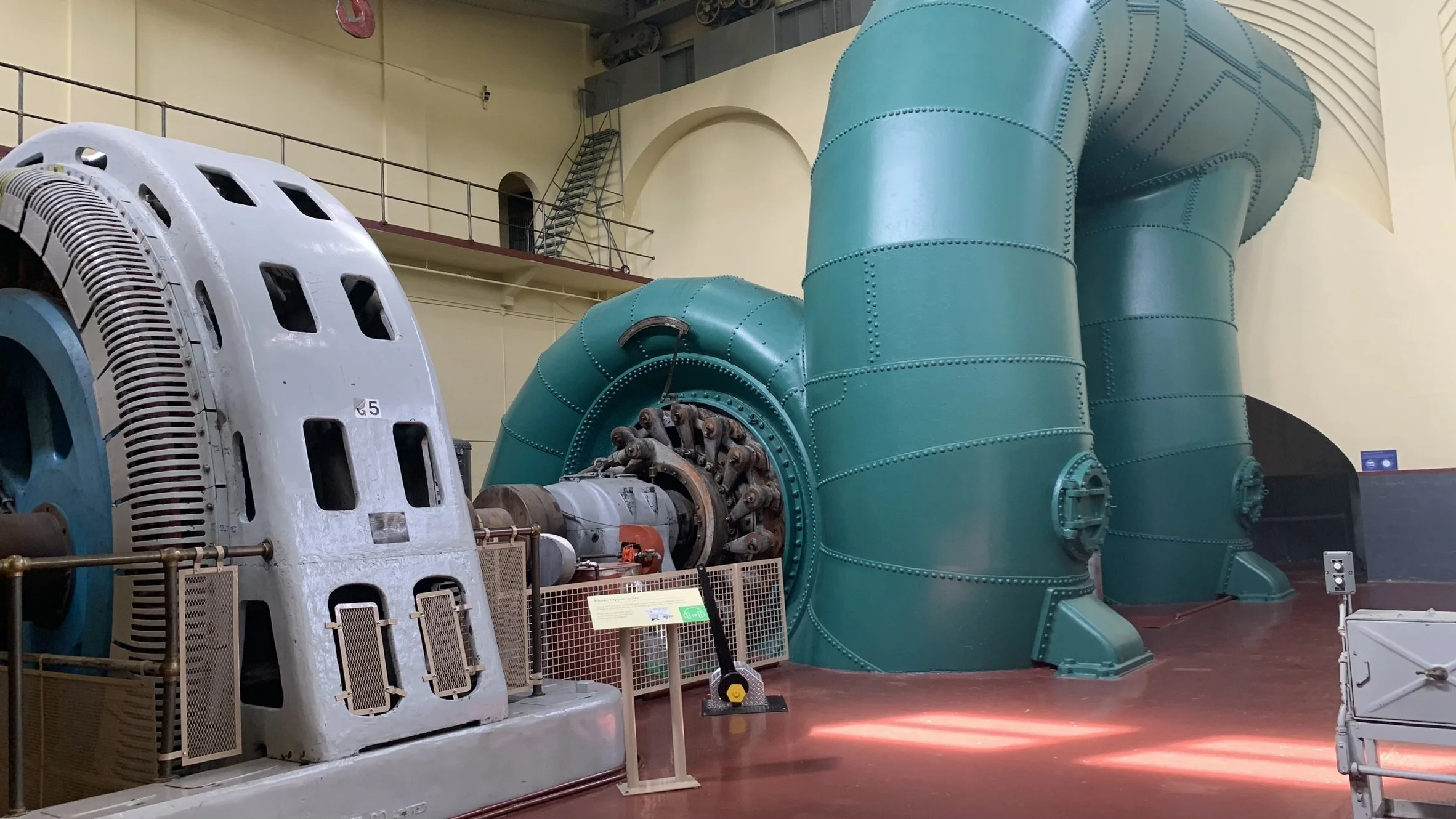BRMC Aug2025 - Stave Lake Powerhouse Tour - Turbine2.JPEG