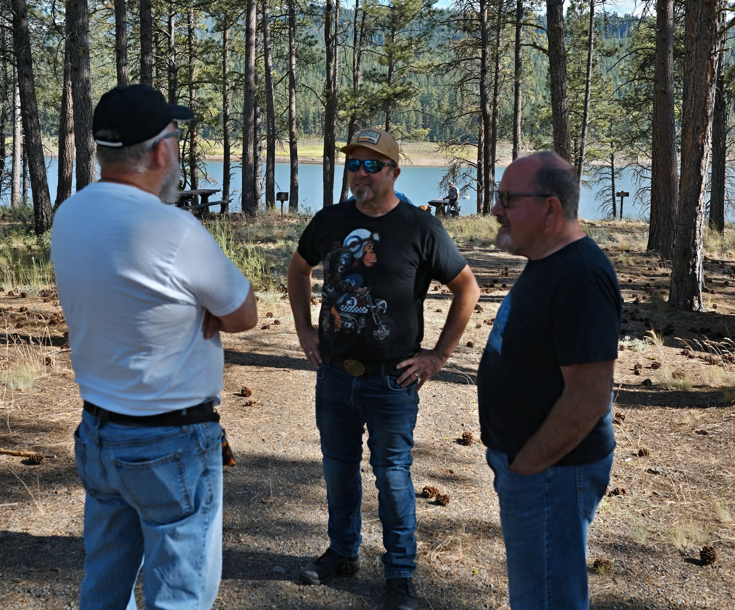 BRMC June2026 - StanC JerryK DennisH at Union Creek Campground.jpg