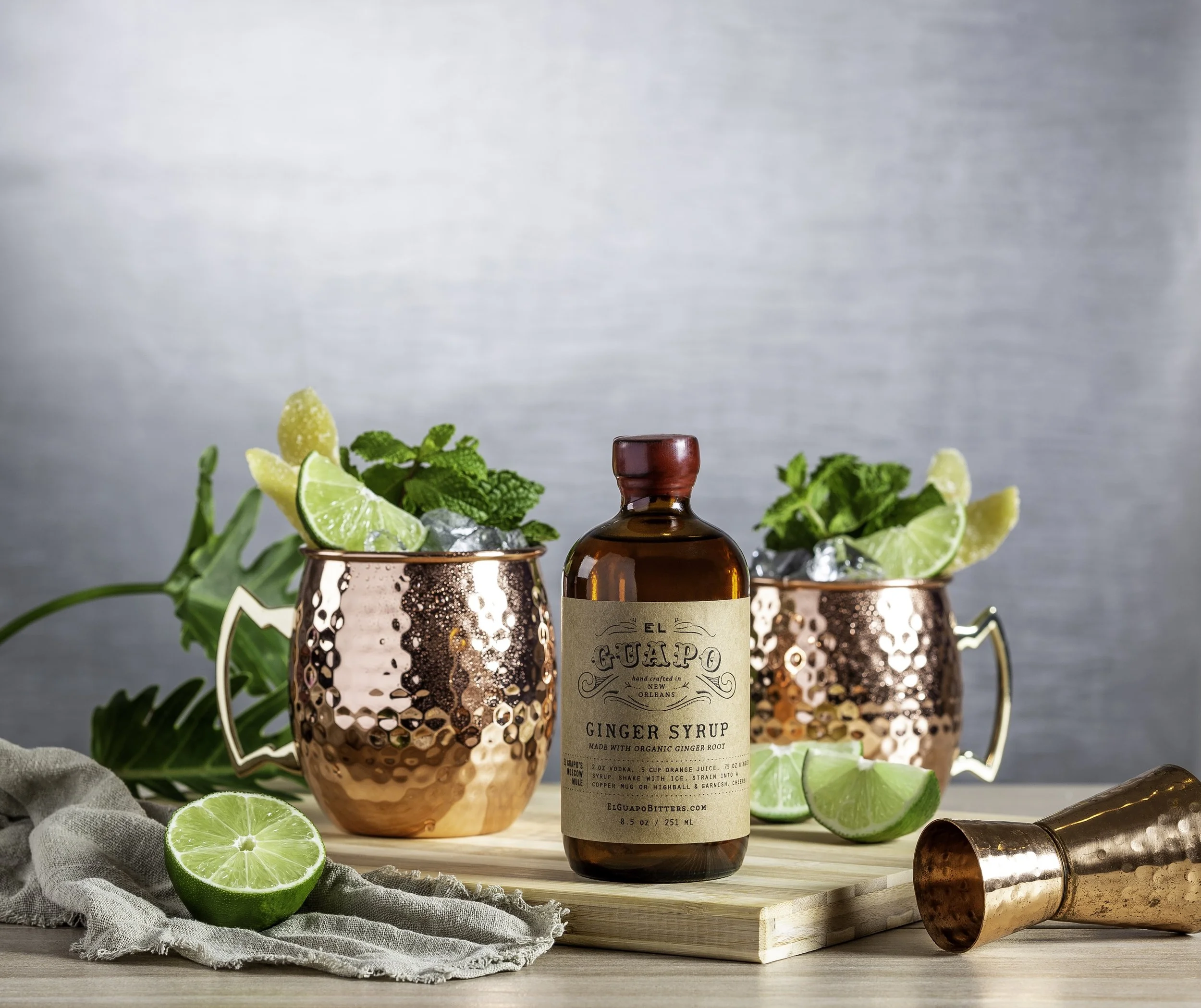 El Guapo Ginger Syrup and Moscow Mule