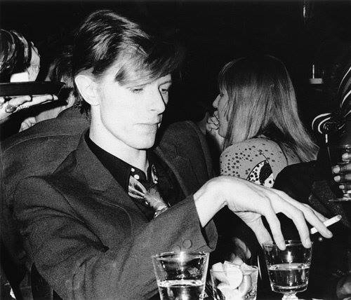 David Bowie wine glass 