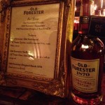 Old Forester 1870 featured in the Seelbach Rathskeller