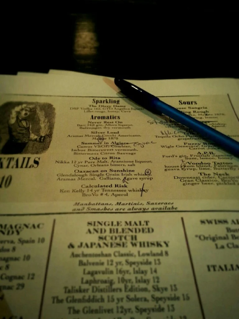 Insider's View: Anatomy of a Cocktail List