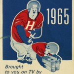 Green Bay Packers schedule from Hamm’s, 1965