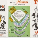 The 1972 Minnesota Twins schedule, courtesy of Hamm’s Beer