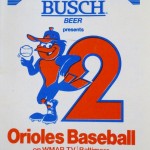 Busch-sponsored Baltimore Orioles schedule, 1980