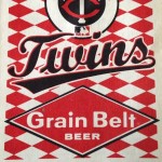 A pocket schedule for the 1977 Minnesota Twins, published by Grain Belt Beer