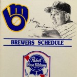 Pabst’s schedule for the Milwaukee Brewers, 1985