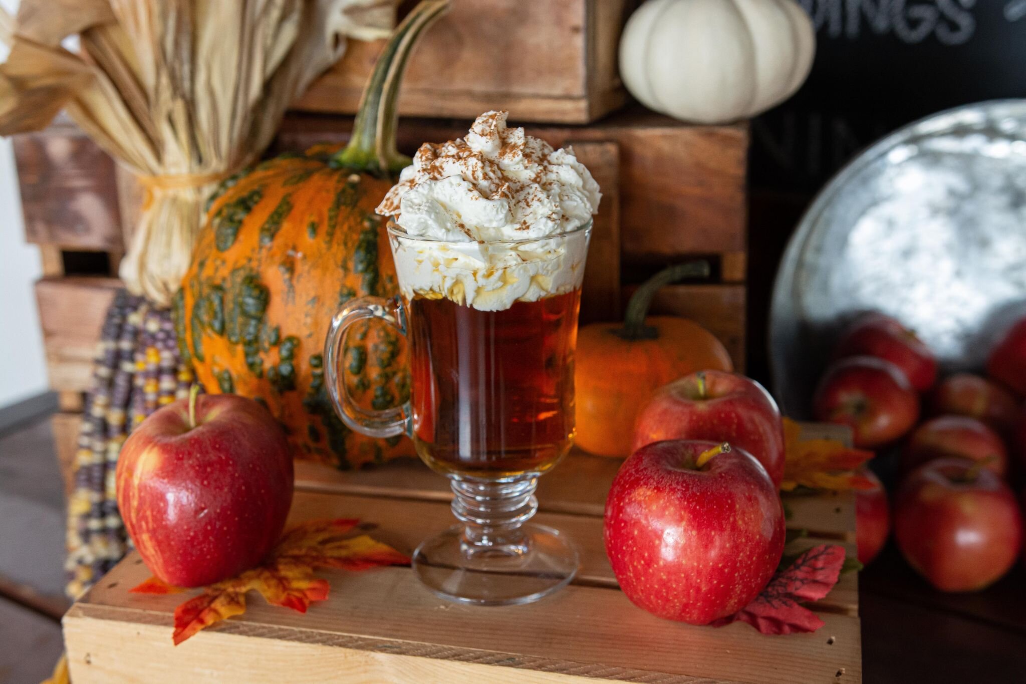 Warm Tea Fall Sensory Table - Friends Art Lab