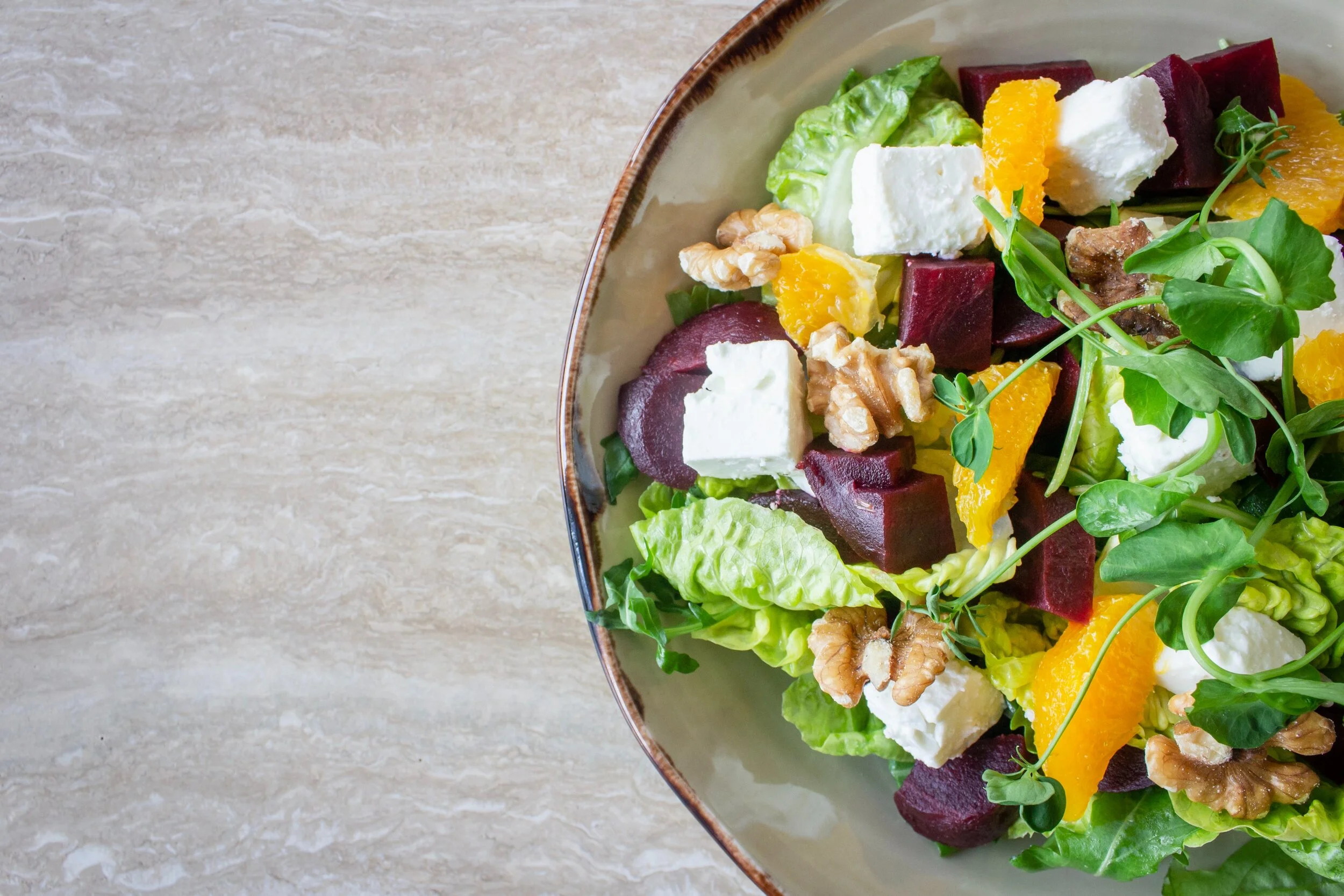 Beet salad, courtesy of Louis Hansel for Unsplash