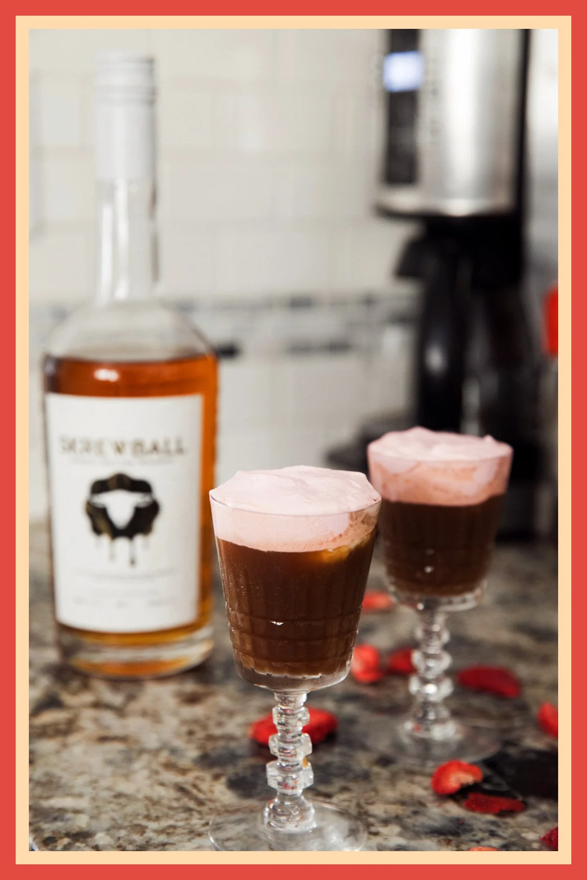 Skrewball Strawberry Cold Foam PB&J Espresso Shooters