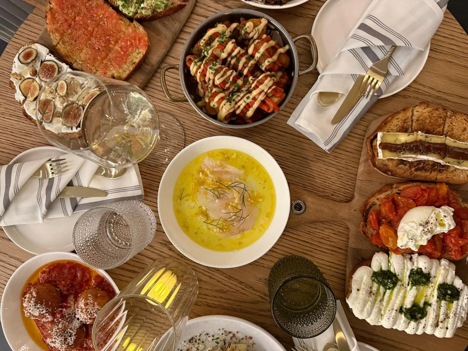 Snacks and drinks at Columns on Upper West Side