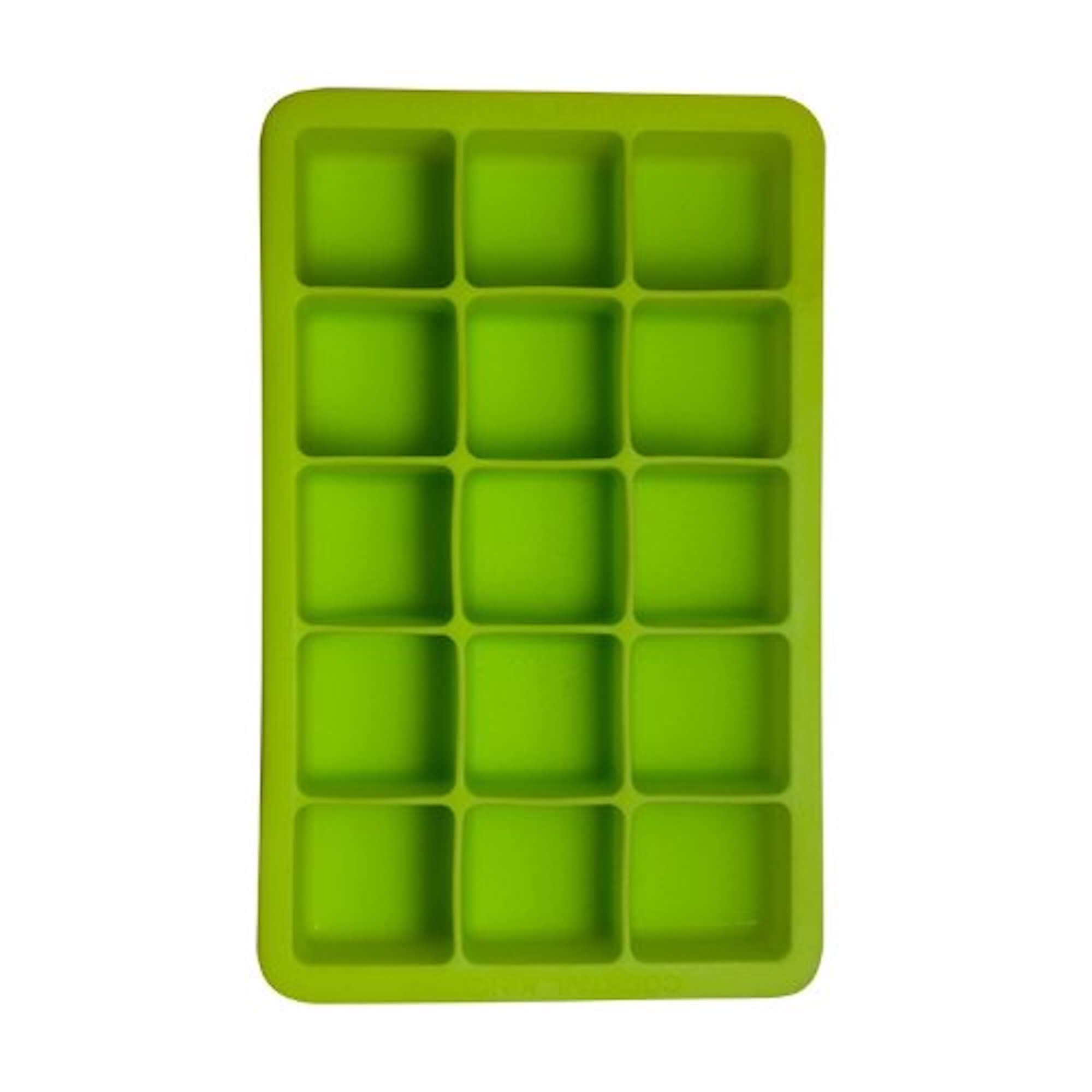 Chef Craft 15-Cube Silicone Ice Cube Tray - Makes Large 1.25 Easy To  Remove Cubes 3 Pack 