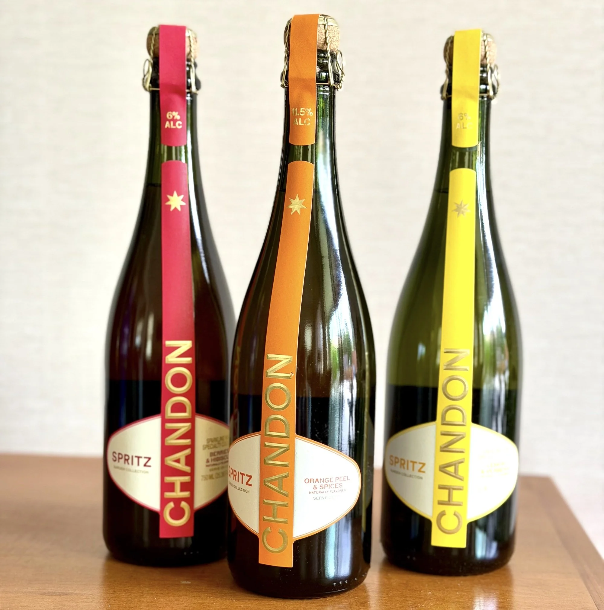 Chandon spritzes in berry, orange, and lemo