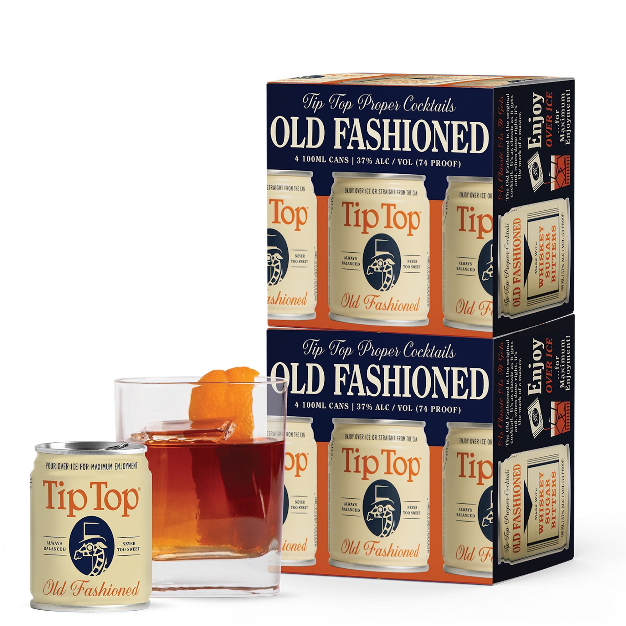 Tip Top Old Fashioned cans