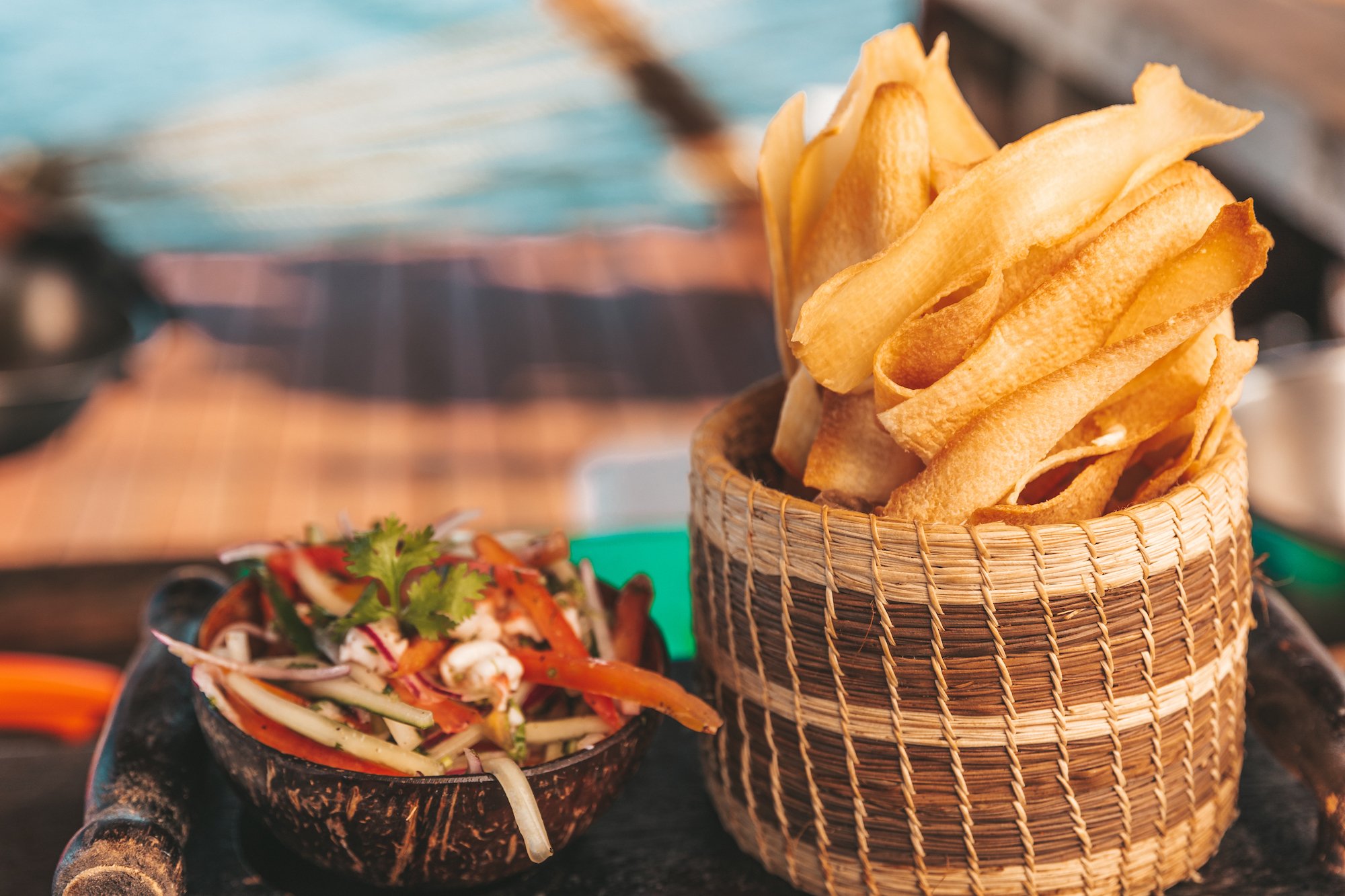 Ceviche at Big Dock Bar
