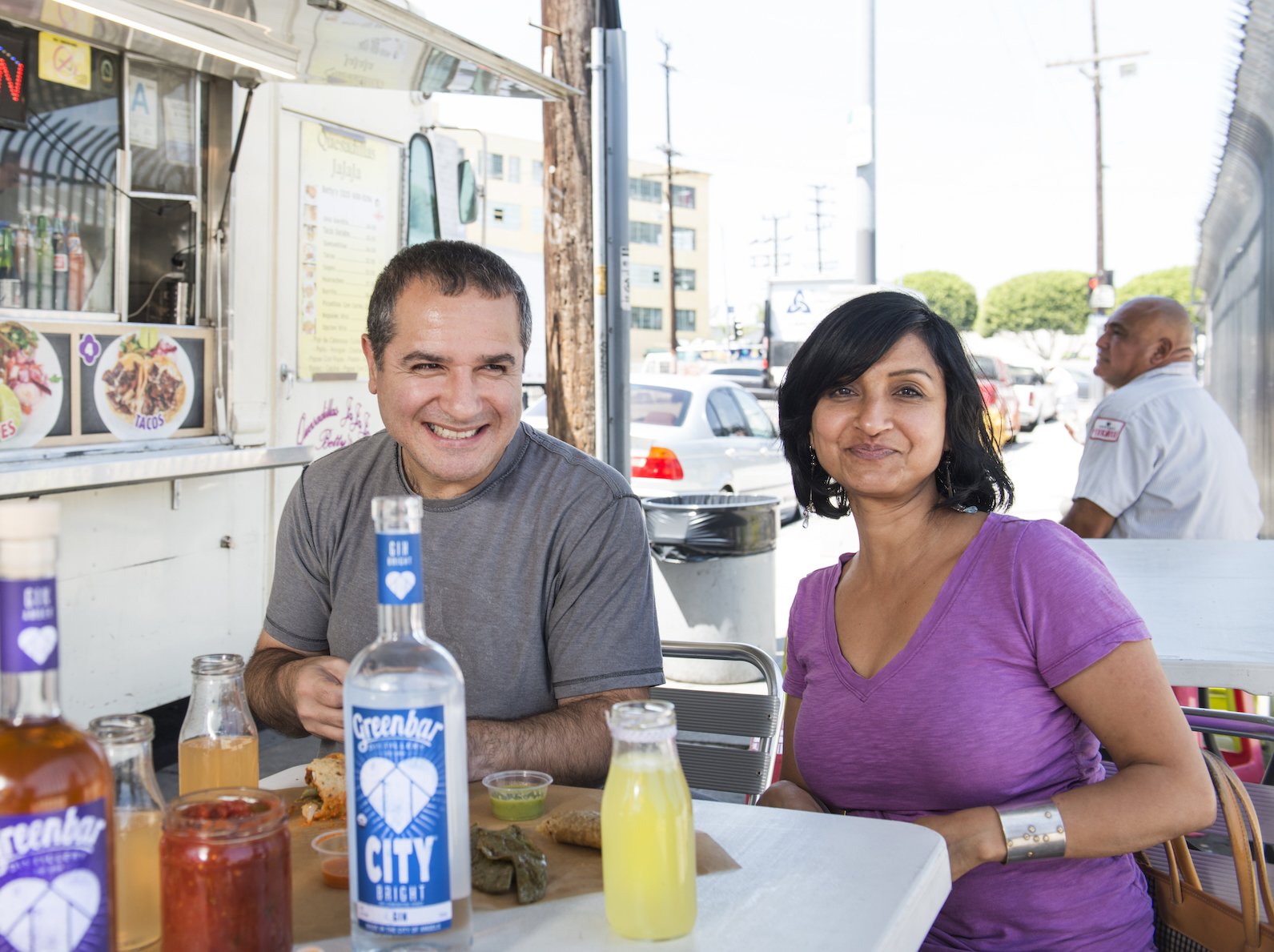 Greenbar Distillery founders Melkon Khosrovian and Litty Mathew