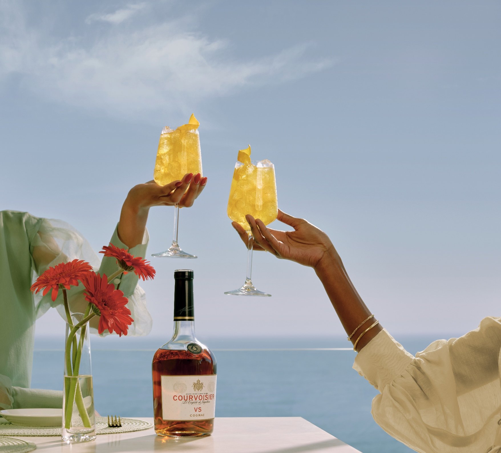 A vintage Courvoisier advertisement