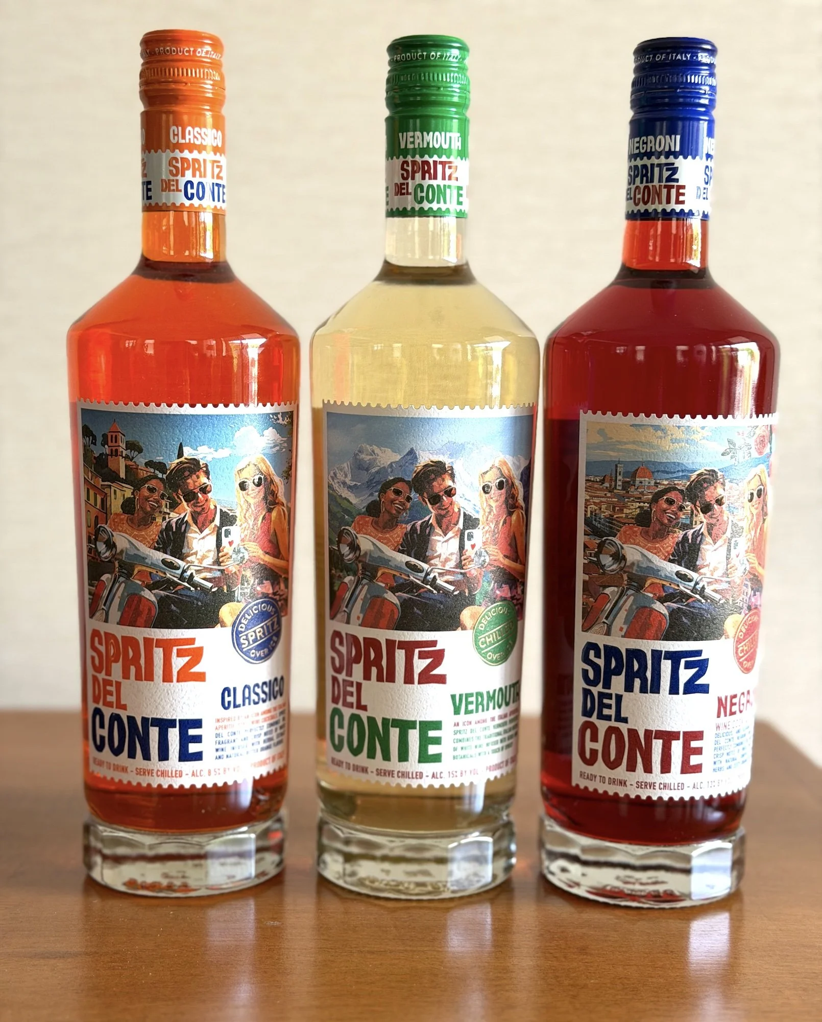 Spritz Del Conte line of spritzes